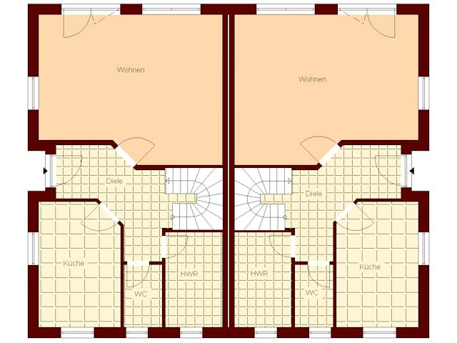 Massivhaus Stadtvilla 125 von TIMOWA Massivhäuser Schlüsselfertig ab 519900€, Stadtvilla Grundriss 1