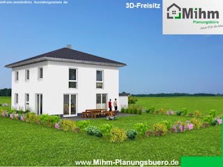 Massivhaus Idealo 150 WD von Mihm Thermobau Schlüsselfertig ab 430950€, Stadtvilla Außenansicht 3