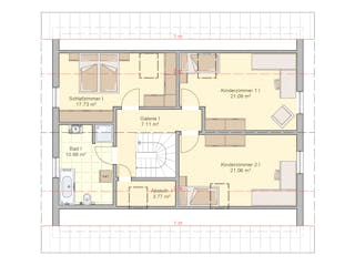 Fertighaus Junto 190 von Fingerhut Haus Schlüsselfertig ab 585218€, Satteldach-Klassiker Grundriss 2