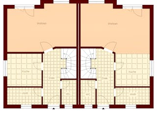 Massivhaus Stralsund von TIMOWA Massivhäuser Schlüsselfertig ab 515900€, Satteldach-Klassiker Grundriss 1