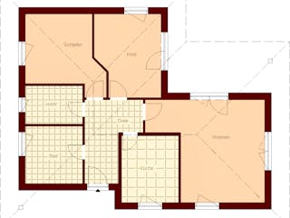 Massivhaus Garz von TIMOWA Massivhäuser Schlüsselfertig ab 215900€, Bungalow Grundriss 1