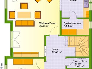 Fertighaus Da Capo 77 von SCHWABENHAUS, Satteldach-Klassiker Grundriss 2