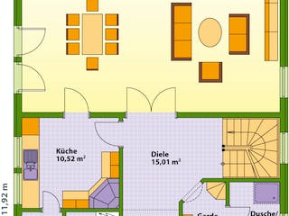 Fertighaus Da Capo 86 von SCHWABENHAUS, Satteldach-Klassiker Grundriss 2