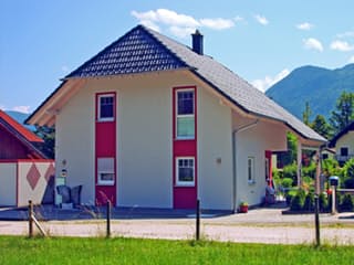Fertighaus Dacapo 105 von Iller-Haus Schlüsselfertig ab 198000€, Satteldach-Klassiker Außenansicht 1
