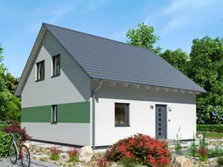 Fertighaus Da Capo 70 von SCHWABENHAUS Schlüsselfertig ab 247380€, Satteldach-Klassiker Außenansicht 2