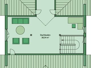 Fertighaus Da Capo 88 von SCHWABENHAUS Schlüsselfertig ab 422920€, Satteldach-Klassiker Grundriss 3