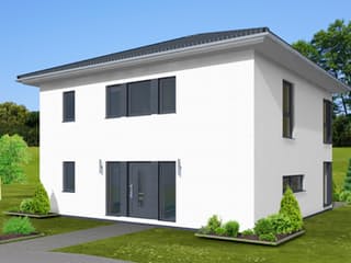 Fertighaus Stadtvilla 154 von Zimmermann Haus Schlüsselfertig ab 284900€, Stadtvilla Außenansicht 2