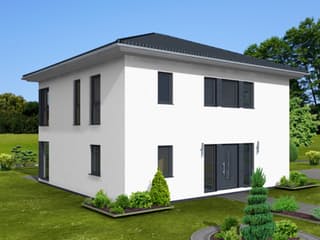 Fertighaus Stadtvilla 154 von Zimmermann Haus Schlüsselfertig ab 284900€, Stadtvilla Außenansicht 5