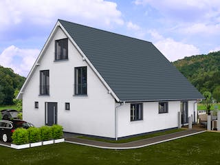Fertighaus GEDO 312 von Deutsche ArchitektenHaus Schlüsselfertig ab 620000€, Satteldach-Klassiker Außenansicht 2