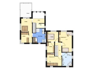 Fertighaus MONO 320 von Deutsche ArchitektenHaus Schlüsselfertig ab 694000€, Cubushaus Grundriss 2