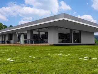 Fertighaus PERA 252 von Deutsche ArchitektenHaus Schlüsselfertig ab 645000€, Bungalow Außenansicht 1