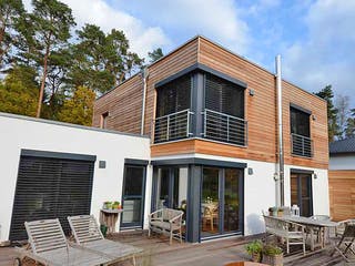 Fertighaus Luisa (KfW-Effizienzhaus 40 EE) von Dammann-Haus Schlüsselfertig ab 440000€, Cubushaus Außenansicht 3