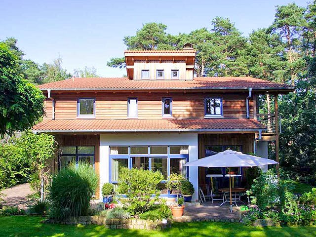 Fertighaus Margret (KfW-Effizienzhaus 40 EE) von Dammann-Haus Schlüsselfertig ab 508800€, Pultdachhaus Außenansicht 1 Fertighaus Margret (KfW-Effizienzhaus 40 EE) von Dammann-Haus Schlüsselfertig ab 508800€, Pultdachhaus Außenansicht 1