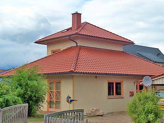 Fertighaus Susanne (KfW-Effizienhaus 40 EE) von Dammann-Haus Schlüsselfertig ab 381800€, Stadtvilla Außenansicht 3