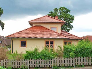 Fertighaus Susanne (KfW-Effizienhaus 40 EE) von Dammann-Haus Schlüsselfertig ab 381800€, Stadtvilla Außenansicht 4