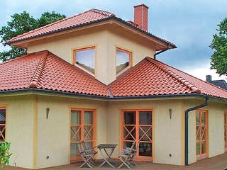 Fertighaus Susanne (KfW-Effizienhaus 40 EE) von Dammann-Haus Schlüsselfertig ab 381800€, Stadtvilla Außenansicht 5