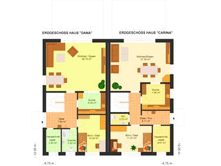 Fertighaus Dana-Carina 175 von Klaus Kowalski Immobilien Schlüsselfertig ab 180682€, Satteldach-Klassiker Grundriss 2