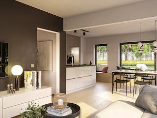 Fertighaus Daylight-E-120 E1 von Danhaus Deutschland Ausbauhaus ab 275437€, Satteldach-Klassiker Innenansicht 1