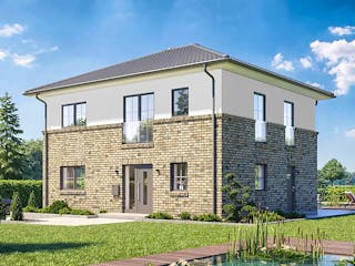 Fertighaus Discovery XL von Danhaus Deutschland Ausbauhaus ab 351488€, Stadtvilla Außenansicht 2