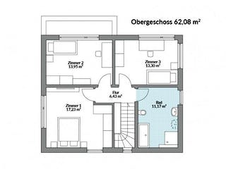 Fertighaus Park 133 Cube von Danwood - Österreich Schlüsselfertig ab 318600€, Cubushaus Grundriss 2