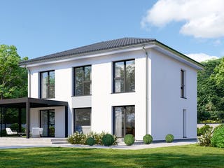 Fertighaus Park 150.1W von Danwood - Österreich Schlüsselfertig ab 335600€, Stadtvilla Außenansicht 2