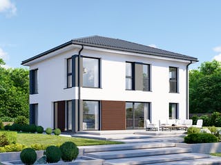 Fertighaus Park 151.1W von Danwood - Österreich Schlüsselfertig ab 338800€, Stadtvilla Außenansicht 1