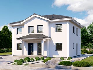 Fertighaus Park 167W von Danwood - Österreich Schlüsselfertig ab 383300€, Stadtvilla Außenansicht 2