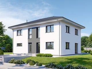 Fertighaus Park 196W von Danwood - Österreich Schlüsselfertig ab 412700€, Stadtvilla Außenansicht 2
