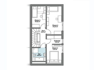 Fertighaus Partner 108 von Danwood - Österreich Schlüsselfertig ab 262800€, Satteldach-Klassiker Grundriss 2