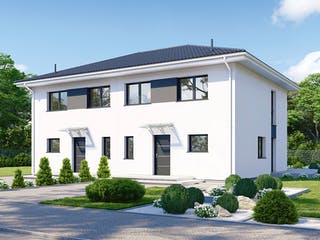 Fertighaus Partner 116W von Danwood - Österreich Schlüsselfertig ab 275400€, Stadtvilla Außenansicht 1