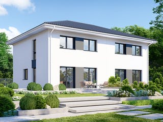 Fertighaus Partner 116W von Danwood - Österreich Schlüsselfertig ab 275400€, Stadtvilla Außenansicht 2