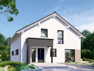 Fertighaus Partner 117.1 von Danwood - Österreich Schlüsselfertig ab 293200€, Satteldach-Klassiker Außenansicht 2