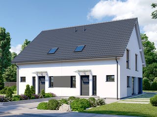 Fertighaus Partner 121 von Danwood - Österreich Schlüsselfertig ab 285500€, Satteldach-Klassiker Außenansicht 2