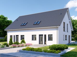 Fertighaus Partner 135 von Danwood - Österreich Schlüsselfertig ab 301700€, Satteldach-Klassiker Außenansicht 1