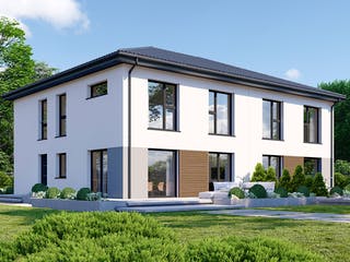 Fertighaus Partner 142W von Danwood - Österreich Schlüsselfertig ab 309400€, Stadtvilla Außenansicht 2