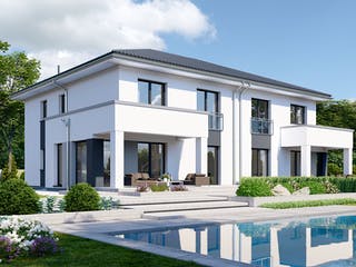 Fertighaus Partner 155W von Danwood - Österreich Schlüsselfertig ab 350900€, Stadtvilla Außenansicht 1