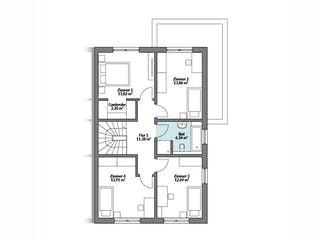 Fertighaus Partner 155W von Danwood - Österreich Schlüsselfertig ab 350900€, Stadtvilla Grundriss 2