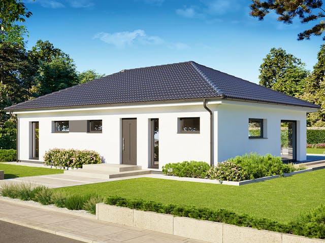 Fertighaus Perfect 101 von Danwood - Österreich Schlüsselfertig ab 256600€, Bungalow Außenansicht 1