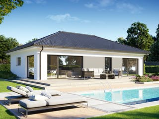 Fertighaus Perfect 101 von Danwood - Österreich Schlüsselfertig ab 256600€, Bungalow Außenansicht 2