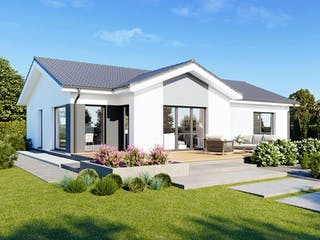 Fertighaus Perfect 116 von Danwood - Österreich Schlüsselfertig ab 290800€, Satteldach-Klassiker Außenansicht 2