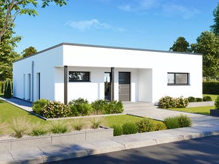 Fertighaus Perfect 120 Cube von Danwood - Österreich Schlüsselfertig ab 319300€, Bungalow Außenansicht 2