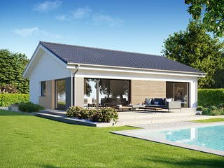 Fertighaus Perfect 86 von Danwood - Österreich Schlüsselfertig ab 223100€, Bungalow Außenansicht 2