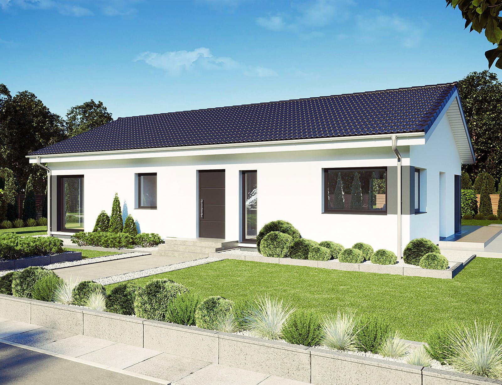 Fertighaus Perfect 95 von Danwood - Österreich Schlüsselfertig ab 213400€, Bungalow Außenansicht 1