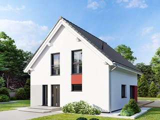 Fertighaus Point 110 von Danwood - Österreich Schlüsselfertig ab 258900€, Satteldach-Klassiker Außenansicht 2