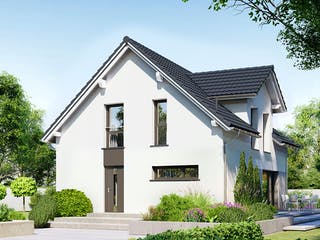 Fertighaus Point 128.2 von Danwood - Österreich Schlüsselfertig ab 291700€, Satteldach-Klassiker Außenansicht 2