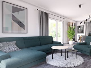 Fertighaus Point 128.2 von Danwood - Österreich Schlüsselfertig ab 291700€, Satteldach-Klassiker Innenansicht 1