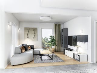 Fertighaus Point 145 von Danwood - Österreich Schlüsselfertig ab 332800€, Satteldach-Klassiker Innenansicht 1