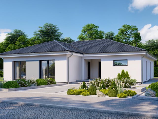 Fertighaus Privat 148 von Danwood - Österreich Schlüsselfertig ab 367800€, Bungalow Außenansicht 1