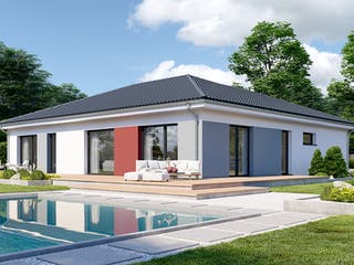 Fertighaus Privat 148 von Danwood - Österreich Schlüsselfertig ab 367800€, Bungalow Außenansicht 2