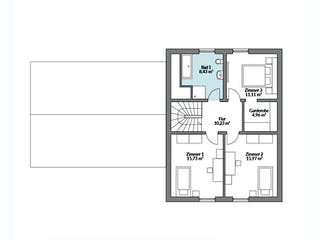 Fertighaus Privat 174 von Danwood - Österreich Schlüsselfertig ab 421900€, Satteldach-Klassiker Grundriss 2